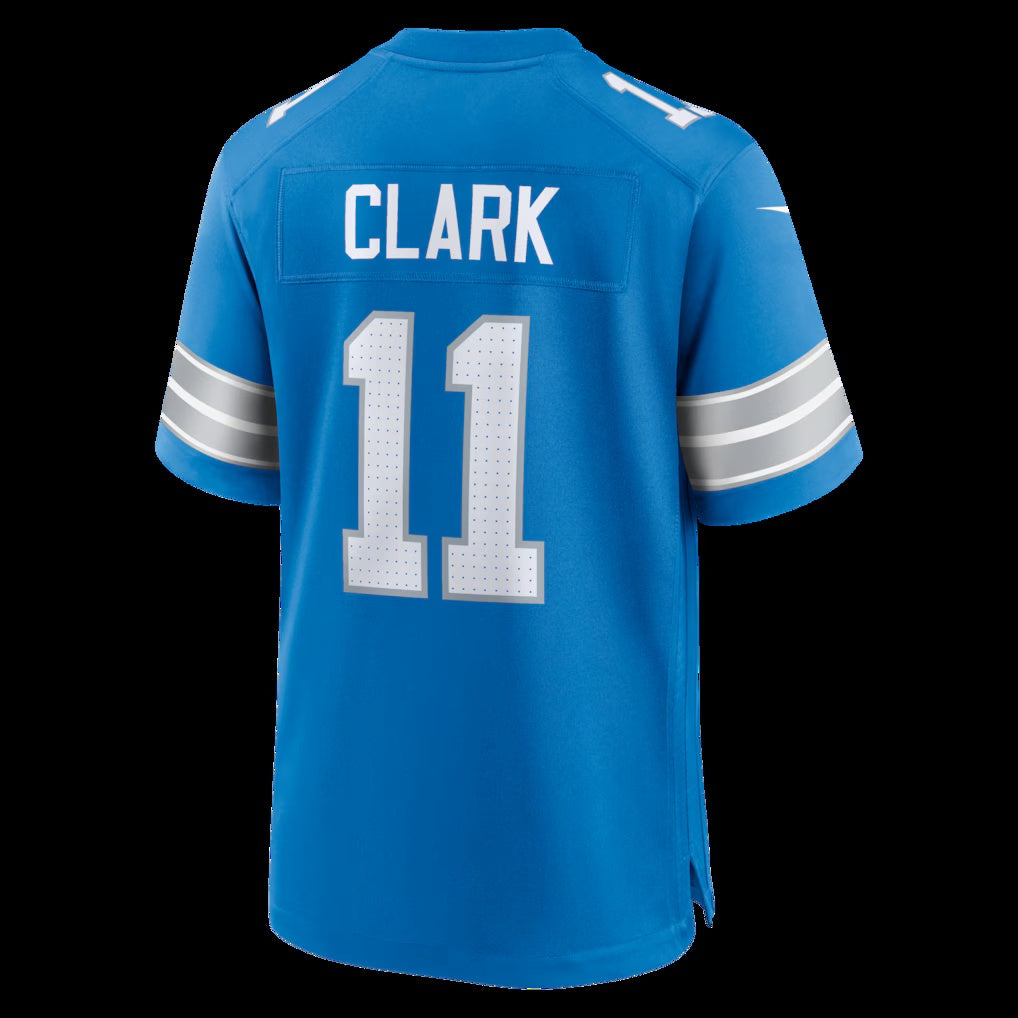 D.Lions #11 Damone Clark Blue Team Game Stitched Football American Jersey