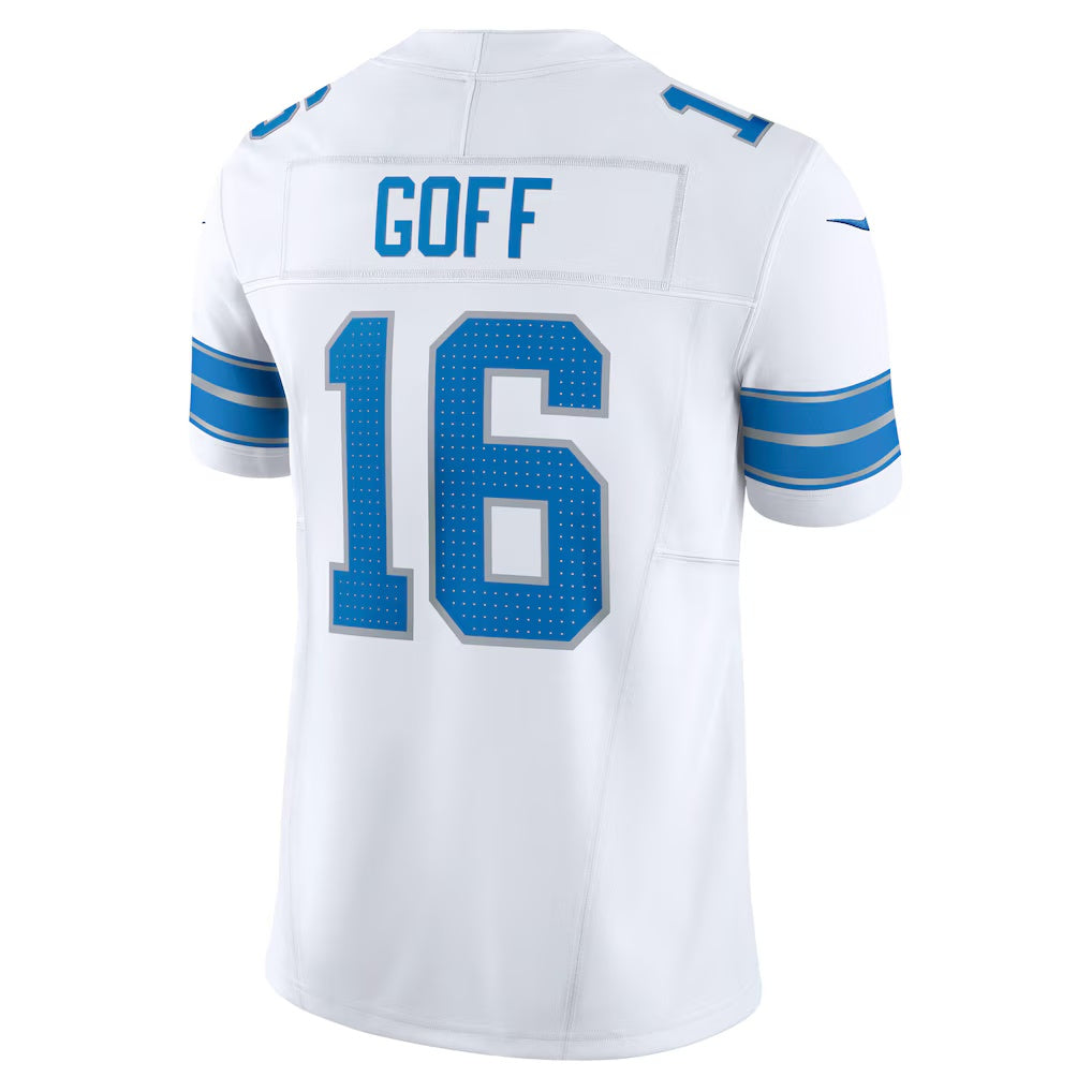 D.Lions #16 Jared Goff White Vapor F.U.S.E. Limited Stitched Football American Jersey