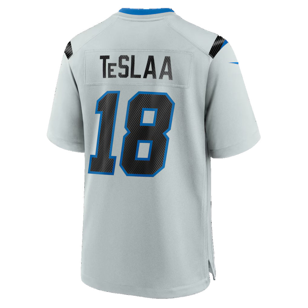 D.Lions #18 Isaac TeSlaa Silver 2026 Rivalries Collection Game Football Stitched Jersey