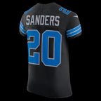 D.Lions #20 Barry Sanders Black Alternate Vapor F.U.S.E. Elite Stitched Football American Jersey