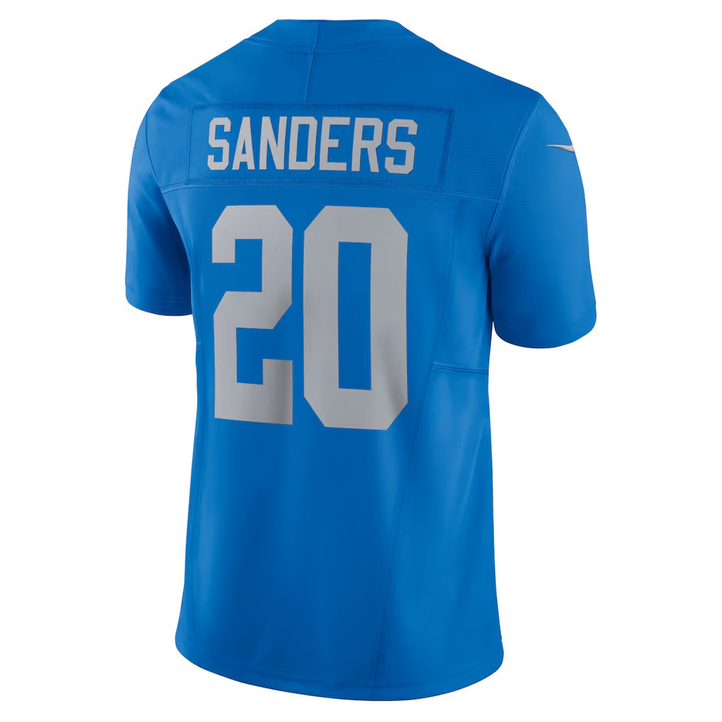 D.Lions #20 Barry Sanders Blue Vapor F.U.S.E. Alternate Limited Stitched Football American Jersey