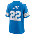 D.Lions #22 Bobby Layne Blue Retired Player Game Stitched Football American Jersey