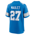 D.Lions #27 Arthur Maulet Blue Team Game Stitched Football American Jersey