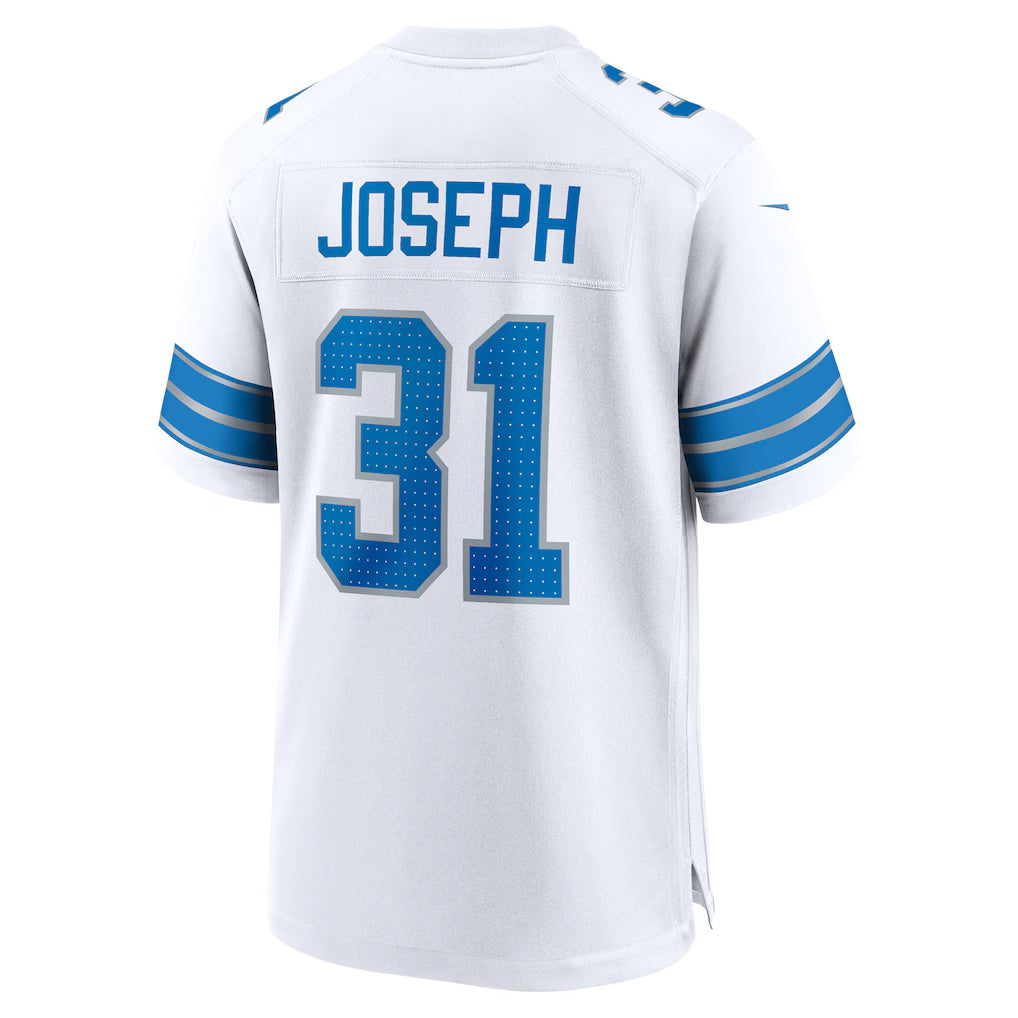 D.Lions #31 Kerby Joseph White Game Stitched Football American Jersey