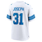 D.Lions #31 Kerby Joseph White Game Stitched Football American Jersey