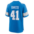 D.Lions #41 Gunnar Oakes Blue Team Game Stitched Football American Jersey
