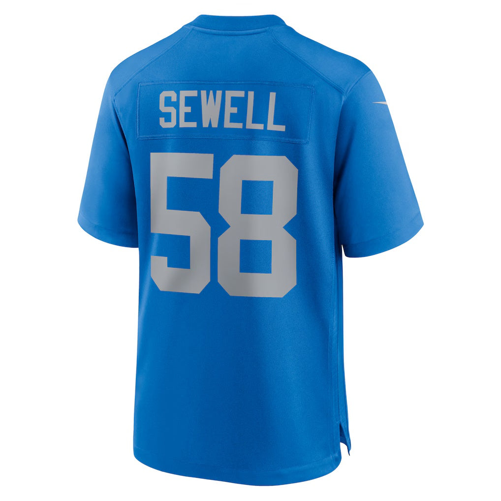 D.Lions #58 Penei Sewell Blue Alternate Game Stitched Football American Jersey
