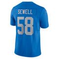 D.Lions #58 Penei Sewell Blue Vapor F.U.S.E. Alternate Limited Stitched Football American Jersey