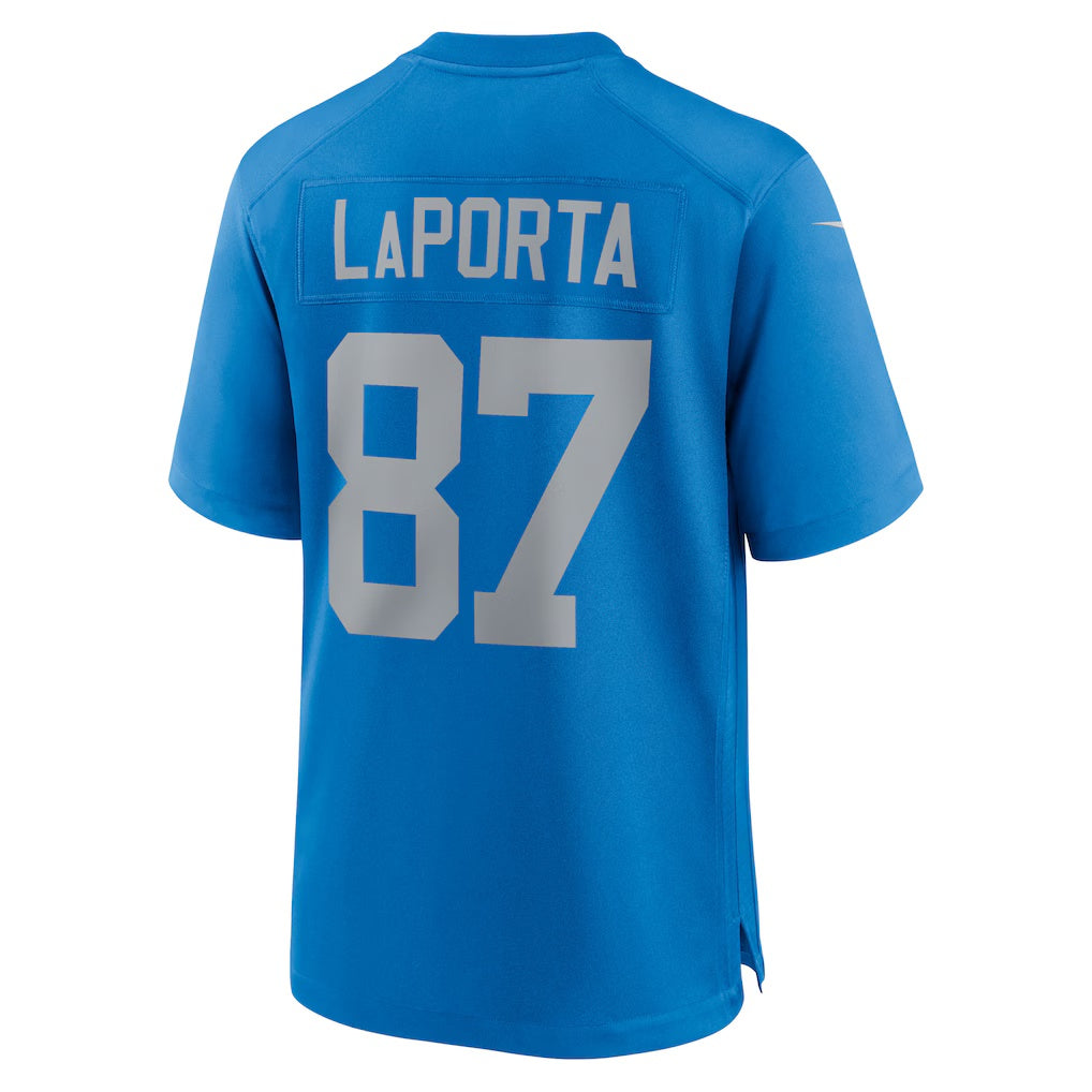 D.Lions #87 Sam LaPorta Blue Alternate Game Stitched Football American Jersey