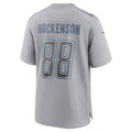 D.Lions #88 T.J. Hockenson Gray Atmosphere Fashion Game Stitched Football American Jersey