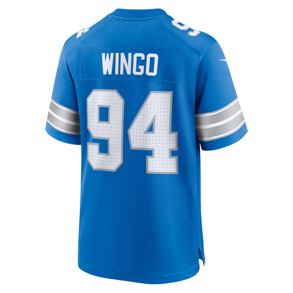 D.Lions #94 Mekhi Wingo Blue Team Game Stitched Football American Jersey