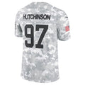 D.Lions #97 Aidan Hutchinson Arctic Camo 2024 Salute to Service Limited Stitched Football American Jersey