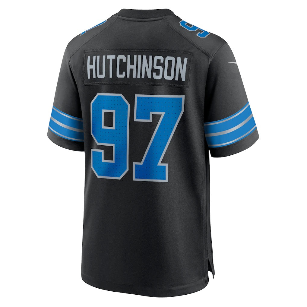 D.Lions #97 Aidan Hutchinson Black 2nd Alternate Game Stitched Football American Jersey