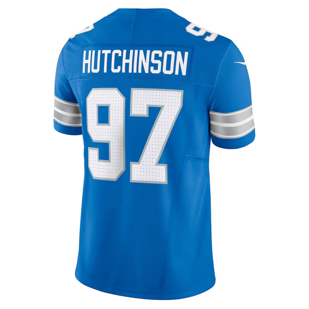D.Lions #97 Aidan Hutchinson Blue Team Vapor F.U.S.E. Limited Stitched Football American Jersey