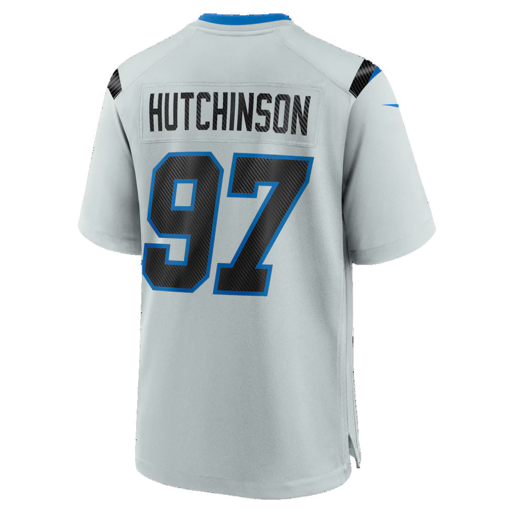 D.Lions #97 Aidan Hutchinson Silver 2026 Rivalries Collection Game Football Stitched Jersey