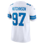 D.Lions #97 Aidan Hutchinson White Vapor F.U.S.E. Limited Stitched Football American Jersey