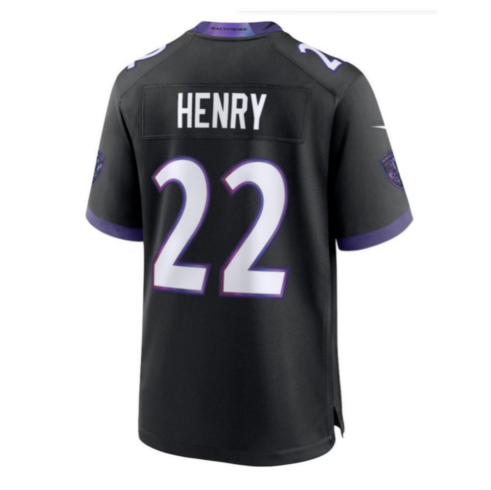 Derrick Henry Ravens #22 Black Alternate Game Stitched Football Jersey