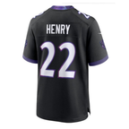 Derrick Henry Ravens #22 Black Alternate Game Stitched Football Jersey