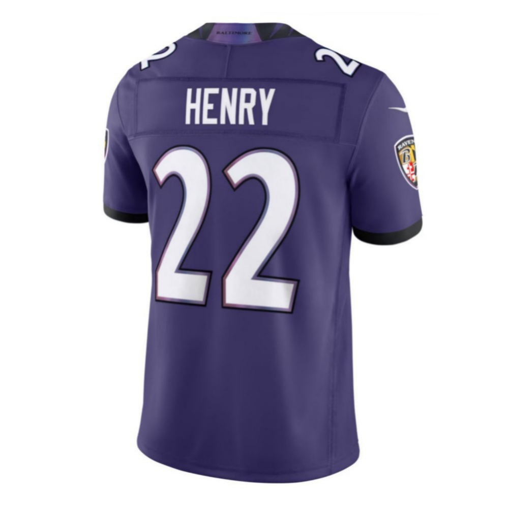 Derrick Henry Ravens #22 Purple Vapor F.U.S.E. Sewn Down Limited Stitched Football Jersey