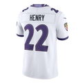Derrick Henry Ravens #22 White Vapor F.U.S.E. Sewn Down Limited Stitched Football Jersey