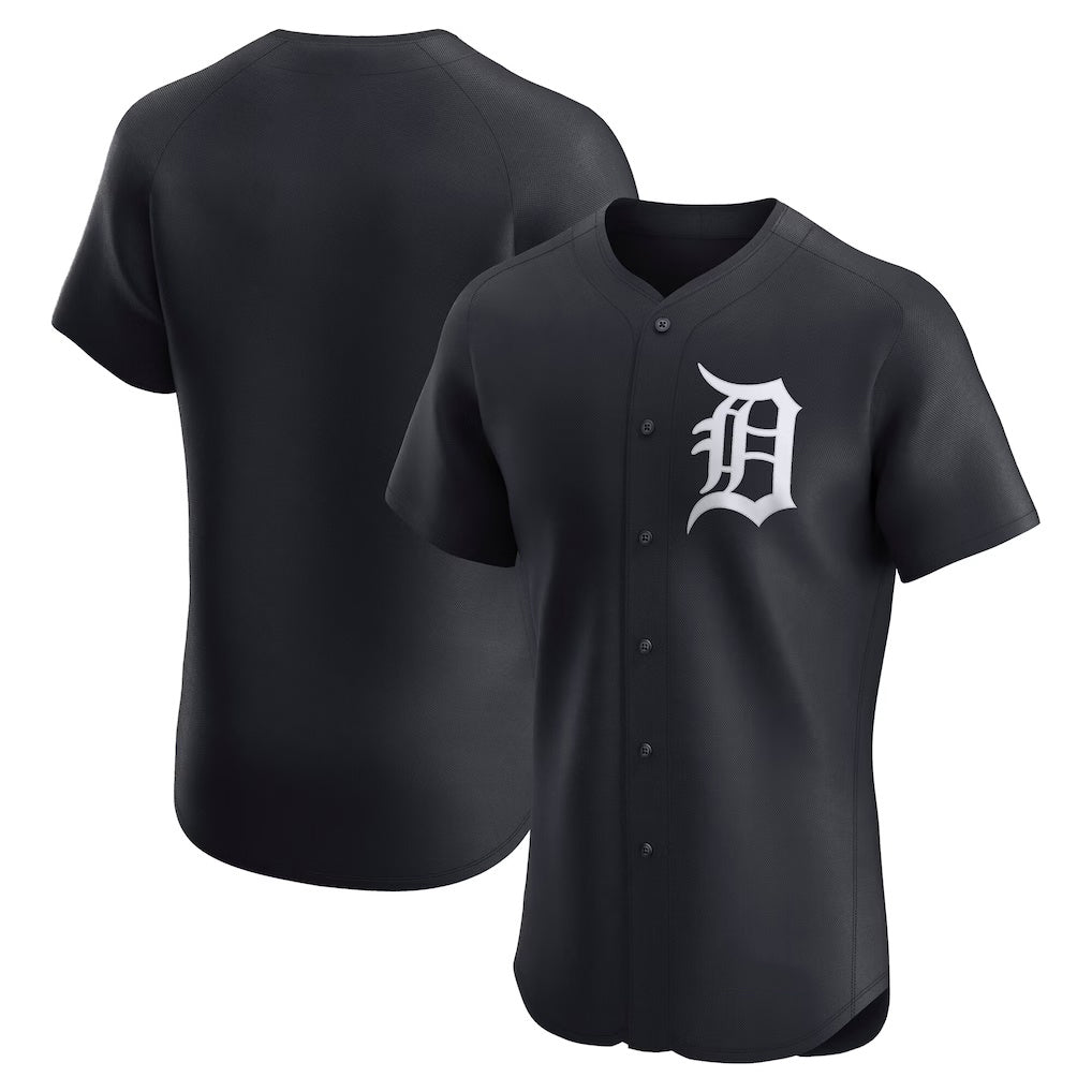 Detroit Tigers Navy Alternate 2 Elite Baseball Jersey