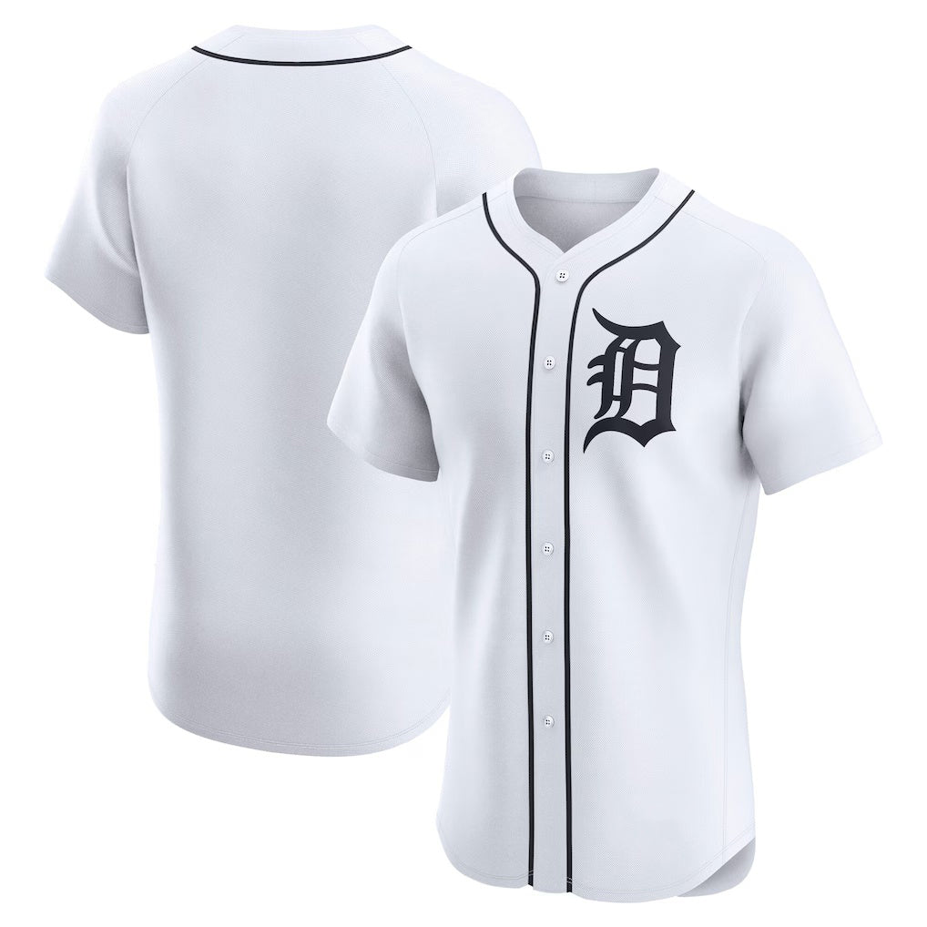 Detroit Tigers White Home Elite Baseball Jersey