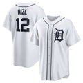 Detroit Tigers #12 Casey Mize White Home Replica Baseball Jersey