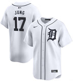 Detroit Tigers #17 Jace Jung White 2024 Home Limited Stitched Baseball Jersey
