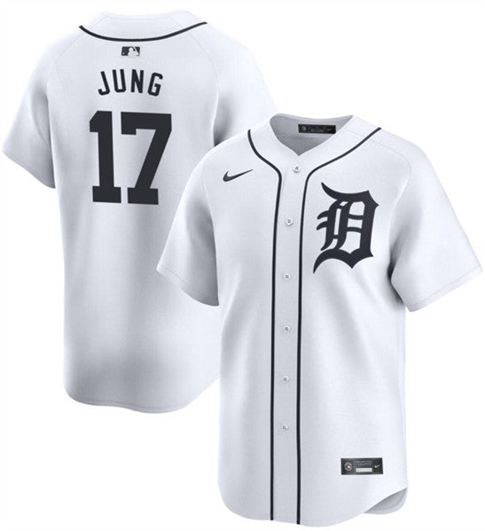 Detroit Tigers #17 Jace Jung White 2024 Home Limited Stitched Baseball Jersey