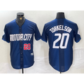 Detroit Tigers #20 Spencer Torkelson Number 2024 Navy City Connect Cool Base Limited Stitched Baseball Jersey