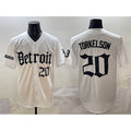 Detroit Tigers #20 Spencer Torkelson White 'Motor Gothic Edition' Vapor Premier Limited Stitched Baseball Jersey