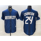 Detroit Tigers #24 Miguel Cabrera Navy 2024 City Connect Cool Base Limited Stitched Baseball Jersey
