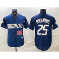 Detroit Tigers #25 Matt Manning Number 2024 Navy City Connect Cool Base Limited Stitched Baseball Jersey