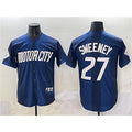Detroit Tigers #27 Trey Sweeney 2024 Navy City Connect Cool Base Limited Stitched Baseball Jersey