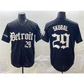 Detroit Tigers #29 Tarik Skubal Black 'Motor Gothic Edition' Vapor Premier Limited Stitched Baseball Jersey