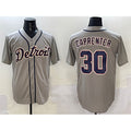 Detroit Tigers #30 Kerry Carpenter Grey Cool Base Stitched Baseball Jersey