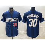 Detroit Tigers #30 Kerry Carpenter Number 2024 Navy City Connect Cool Base Limited Stitched Baseball Jersey