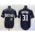 Detroit Tigers #31 Riley Greene Black 'Motor Gothic Edition' Vapor Premier Limited Stitched Baseball Jersey