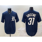 Detroit Tigers #31 Riley Greene Navy Cool Base Stitched Baseball Jersey