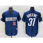 Detroit Tigers #31 Riley Greene Number 2024 Navy City Connect Cool Base Limited Stitched Baseball Jersey