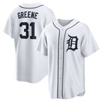 Detroit Tigers #31 Riley Greene White Replica Player Baseball Jersey