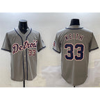 Detroit Tigers #33 Colt Keith Gray Cool Base Stitched Baseball Jersey