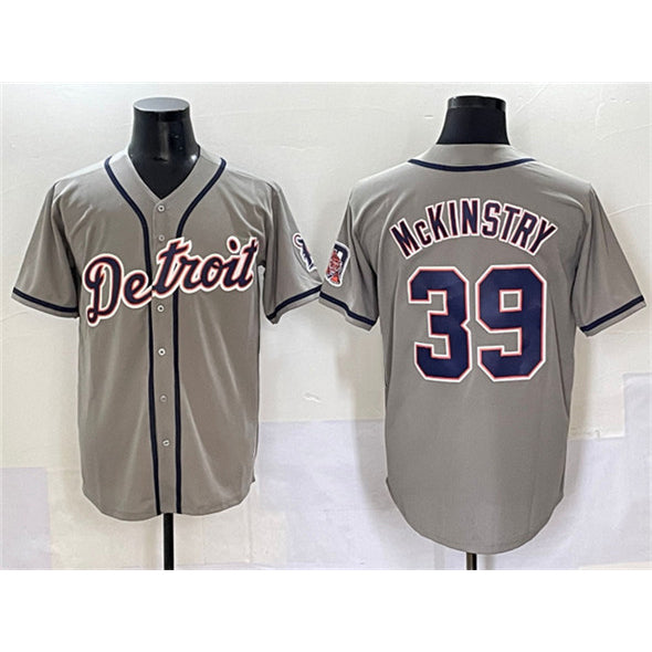 Detroit Tigers #39 Zach McKinstry Gray Cool Base Stitched Baseball Jersey