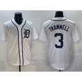 Detroit Tigers #3 Alan Trammell White Cool Base Stitched Baseball Jersey