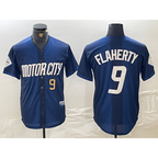 Detroit Tigers #9 Jack Flaherty Number 2024 Navy City Connect Cool Base Limited Stitched Baseball Jersey