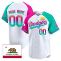 Dodgers 2024 Los Angeles City Style Vapor Premier Limited Custom Jersey ¨C White Baseball Jersey
