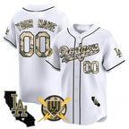 Dodgers Armed Forces Day Vapor Premier Limited Custom Jersey ¨C All Stitched-White Baseball Jersey