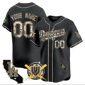 Dodgers Armed Forces Day Vapor Premier Limited Custom Jersey ¨C Black Baseball Jersey