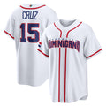 Dominican Republic Baseball #15 Oneil Cruz 2026 World Baseball Classic Home Stadium Baseball Jersey - White