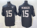 Fernando Mendoza LV.Raiders #15 Black 2026 Draft Stitched Football Jerseys With Logo